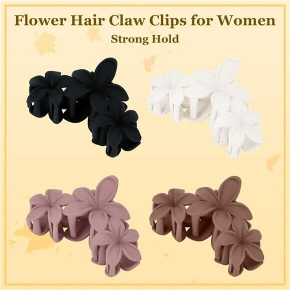 Large non slip claw hair clips set strong hold for thick hair women girls - Picture 6 of 7